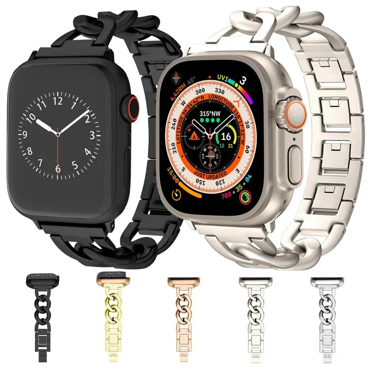 クイックリリース メタルチェーンウォッチバンド、Apple Watch Series 3 38mm用、Apple Watch Series 3 42mm用