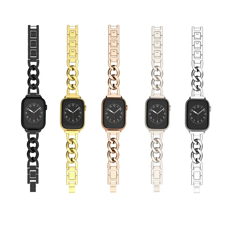 クイックリリース メタルチェーンウォッチバンド、Apple Watch Series 3 38mm用、Apple Watch Series 3 42mm用