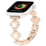 四つ葉のクローバー クイックリリース メタルチェーンウォッチバンド、Apple Watch Series 3 38mm用、Apple Watch Series 3 42mm用