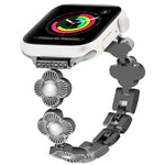 四つ葉のクローバー クイックリリース メタルチェーンウォッチバンド、Apple Watch Series 3 38mm用、Apple Watch Series 3 42mm用