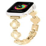 四つ葉のクローバー クイックリリース メタルチェーンウォッチバンド、Apple Watch Series 3 38mm用、Apple Watch Series 3 42mm用