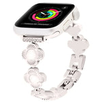 四つ葉のクローバー クイックリリース メタルチェーンウォッチバンド、Apple Watch Series 3 38mm用、Apple Watch Series 3 42mm用
