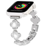 四つ葉のクローバー クイックリリース メタルチェーンウォッチバンド、Apple Watch Series 3 38mm用、Apple Watch Series 3 42mm用