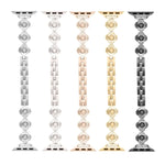 Four Leaf Clover Quick-Release Metal Chain Watch Band, For Apple Watch SE 2022 44mm, For Apple Watch Series 7 41mm, For Apple Watch Series 7 45mm, For Apple Watch Series 6 40mm, For Apple Watch Series 6 44mm, For Apple Watch Series 5 44mm              ...