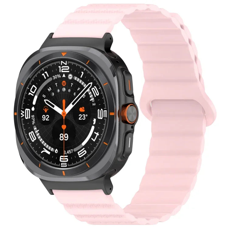 Samsung Galaxy Watch Ultra 47mm 用 スポットパターン二色マグネティックシリコンウォッチバンド