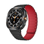 Samsung Galaxy Watch Ultra 47mm用 ブラックコネクター I型磁気シリコンウォッチバンド