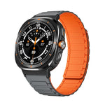 Samsung Galaxy Watch Ultra 47mm用 ブラックコネクター I型磁気シリコンウォッチバンド