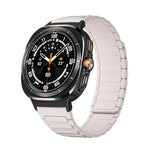 Samsung Galaxy Watch Ultra 47mm用 ブラックコネクター I型磁気シリコンウォッチバンド