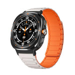 Samsung Galaxy Watch Ultra 47mm用 ブラックコネクター I型磁気シリコンウォッチバンド