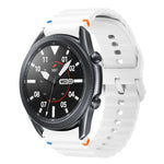 波模様ステッチ入りシリコンウォッチバンド Samsung Galaxy Watch 5 Pro用、Samsung Galaxy Watch 4 40 / 44mm用、Samsung Galaxy Watch 4 Classic 42 / 46mm用、Samsung Galaxy Watch3 41mm用