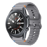 波模様ステッチ入りシリコンウォッチバンド Samsung Galaxy Watch 5 Pro用、Samsung Galaxy Watch 4 40 / 44mm用、Samsung Galaxy Watch 4 Classic 42 / 46mm用、Samsung Galaxy Watch3 41mm用