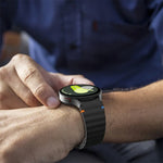 波模様ステッチ入りシリコンウォッチバンド Samsung Galaxy Watch 5 Pro用、Samsung Galaxy Watch 4 40 / 44mm用、Samsung Galaxy Watch 4 Classic 42 / 46mm用、Samsung Galaxy Watch3 41mm用