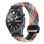 22mm Magnetic Buckle Braided Watch Band, For Samsung Galaxy Gear S3 Frontier, For Samsung Galaxy Watch 3 45mm