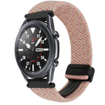 22mm Magnetic Buckle Braided Watch Band, For Samsung Galaxy Gear S3 Frontier, For Samsung Galaxy Watch 3 45mm