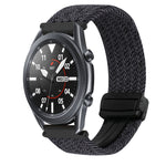 22mm Magnetic Buckle Braided Watch Band, For Samsung Galaxy Gear S3 Frontier, For Samsung Galaxy Watch 3 45mm