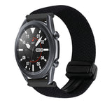 22mm Magnetic Buckle Braided Watch Band, For Samsung Galaxy Gear S3 Frontier, For Samsung Galaxy Watch 3 45mm