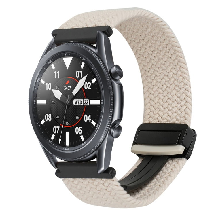 22mm Magnetic Buckle Braided Watch Band, For Samsung Galaxy Gear S3 Frontier, For Samsung Galaxy Watch 3 45mm
