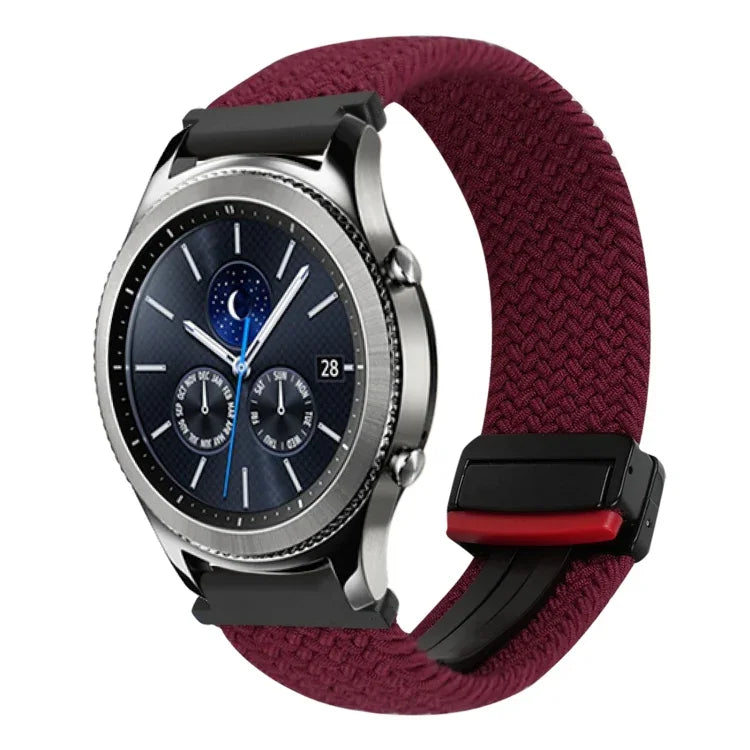 22mmマグネットバックル編み込みウォッチバンド Samsung Galaxy Gear S3 Classic用, Samsung Galaxy Watch 46mm用