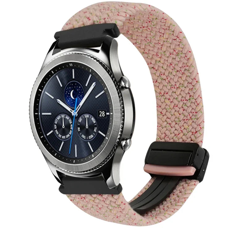 22mmマグネットバックル編み込みウォッチバンド Samsung Galaxy Gear S3 Classic用, Samsung Galaxy Watch 46mm用