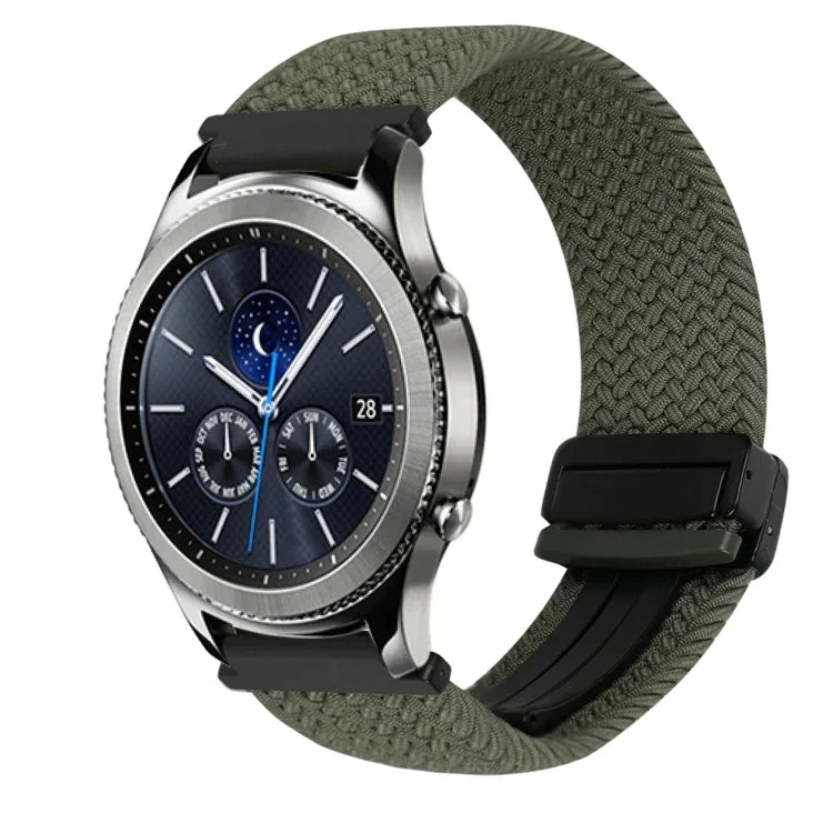 22mmマグネットバックル編み込みウォッチバンド Samsung Galaxy Gear S3 Classic用, Samsung Galaxy Watch 46mm用