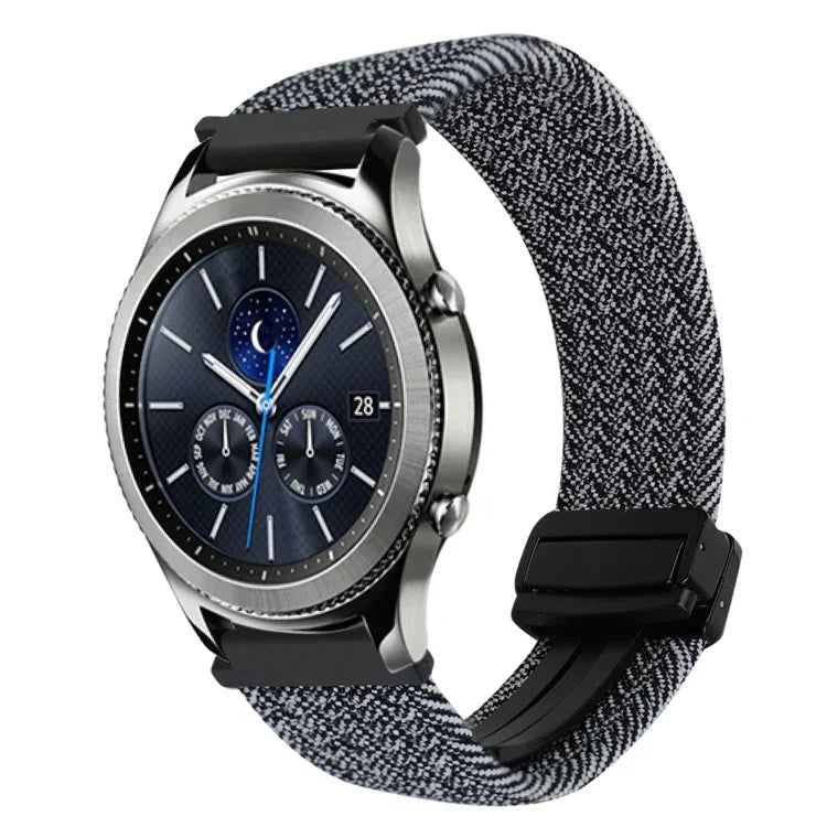 22mmマグネットバックル編み込みウォッチバンド Samsung Galaxy Gear S3 Classic用, Samsung Galaxy Watch 46mm用