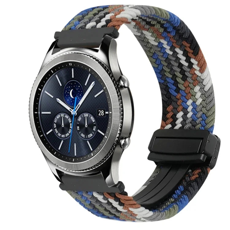 22mmマグネットバックル編み込みウォッチバンド Samsung Galaxy Gear S3 Classic用, Samsung Galaxy Watch 46mm用