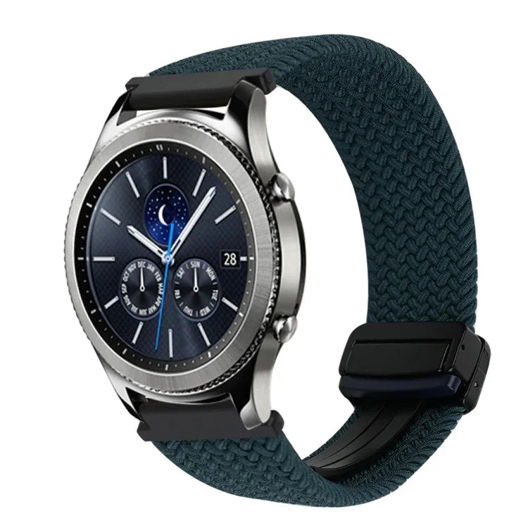 22mmマグネットバックル編み込みウォッチバンド Samsung Galaxy Gear S3 Classic用, Samsung Galaxy Watch 46mm用