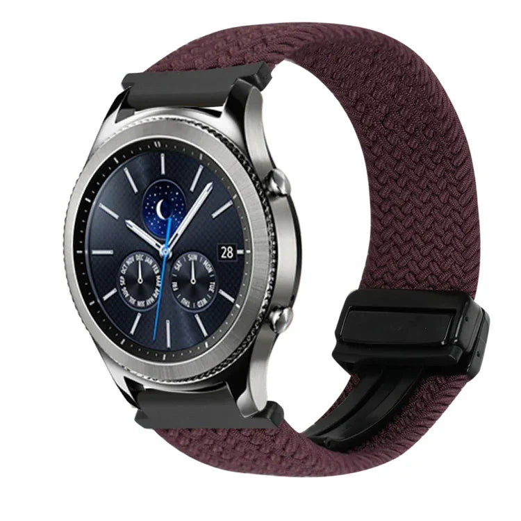 22mmマグネットバックル編み込みウォッチバンド Samsung Galaxy Gear S3 Classic用, Samsung Galaxy Watch 46mm用