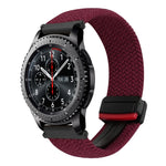 22mm Magnetic Buckle Braided Watch Band, For Samsung Galaxy Gear S3 Frontier, For Samsung Galaxy Watch 3 45mm