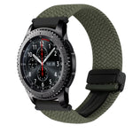 22mm Magnetic Buckle Braided Watch Band, For Samsung Galaxy Gear S3 Frontier, For Samsung Galaxy Watch 3 45mm