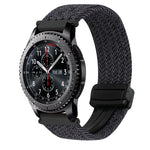 22mm Magnetic Buckle Braided Watch Band, For Samsung Galaxy Gear S3 Frontier, For Samsung Galaxy Watch 3 45mm