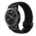 22mm Magnetic Buckle Braided Watch Band, For Samsung Galaxy Gear S3 Frontier, For Samsung Galaxy Watch 3 45mm