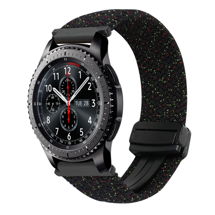 22mm Magnetic Buckle Braided Watch Band, For Samsung Galaxy Gear S3 Frontier, For Samsung Galaxy Watch 3 45mm
