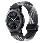 22mm Magnetic Buckle Braided Watch Band, For Samsung Galaxy Gear S3 Frontier, For Samsung Galaxy Watch 3 45mm