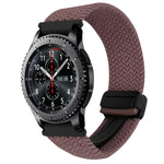 22mm Magnetic Buckle Braided Watch Band, For Samsung Galaxy Gear S3 Frontier, For Samsung Galaxy Watch 3 45mm