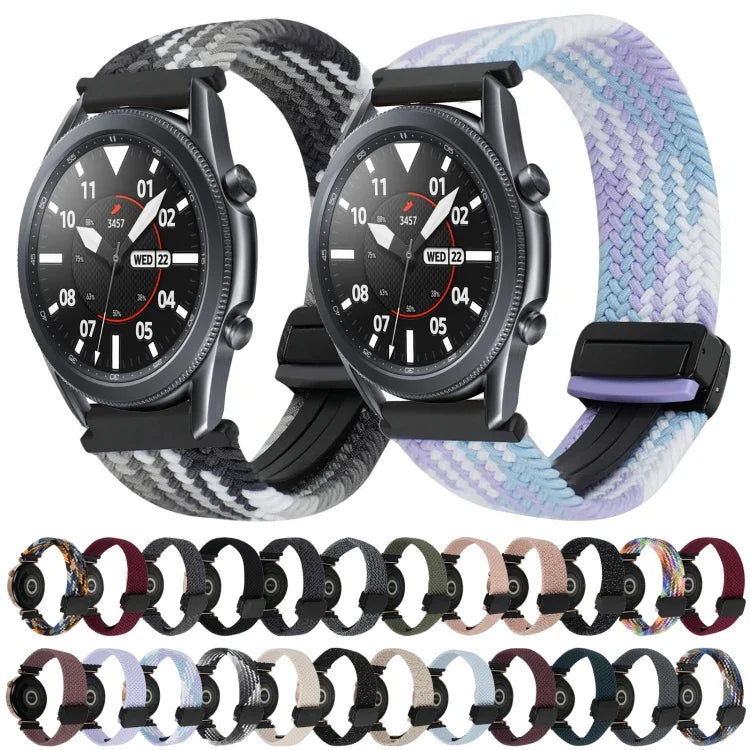 22mmマグネットバックル編み込みウォッチバンド Samsung Galaxy Gear S3 Classic用, Samsung Galaxy Watch 46mm用