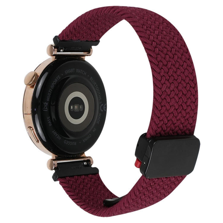 20mmマグネットバックル編み込み時計ベルト、Samsung Galaxy Watch FE 40mm用、Samsung Galaxy Watch 6 Classic用