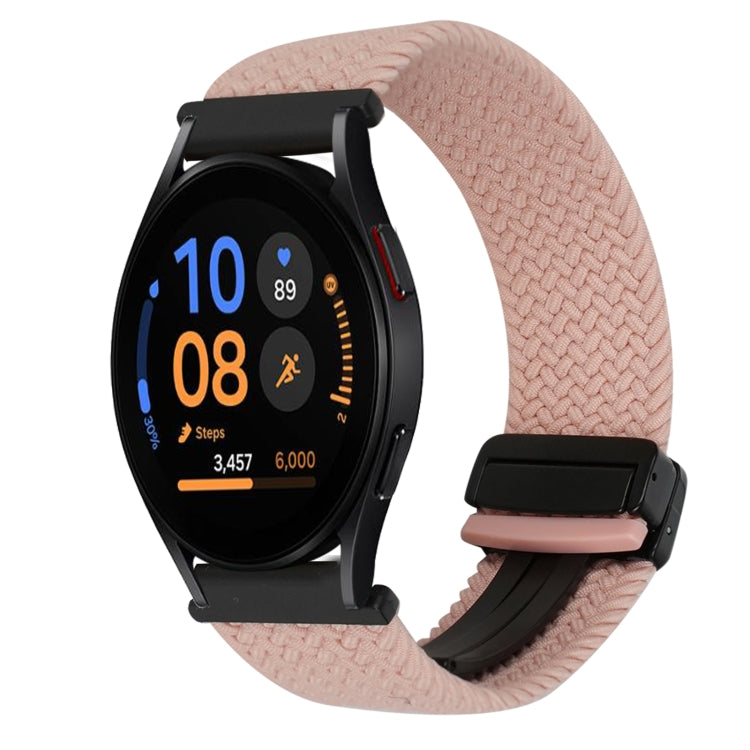 20mmマグネットバックル編み込み時計ベルト、Samsung Galaxy Watch FE 40mm用、Samsung Galaxy Watch 6 Classic用