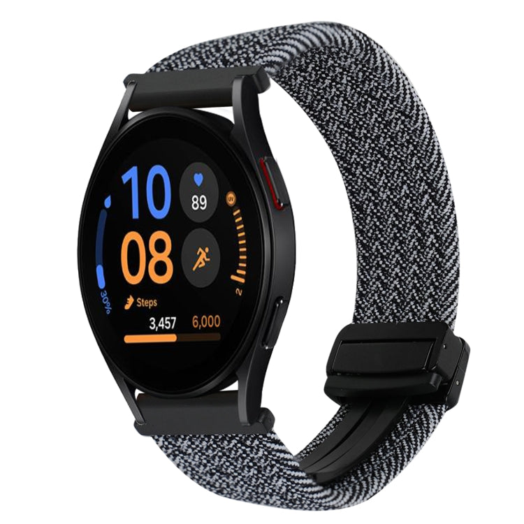 20mmマグネットバックル編み込み時計ベルト、Samsung Galaxy Watch FE 40mm用、Samsung Galaxy Watch 6 Classic用