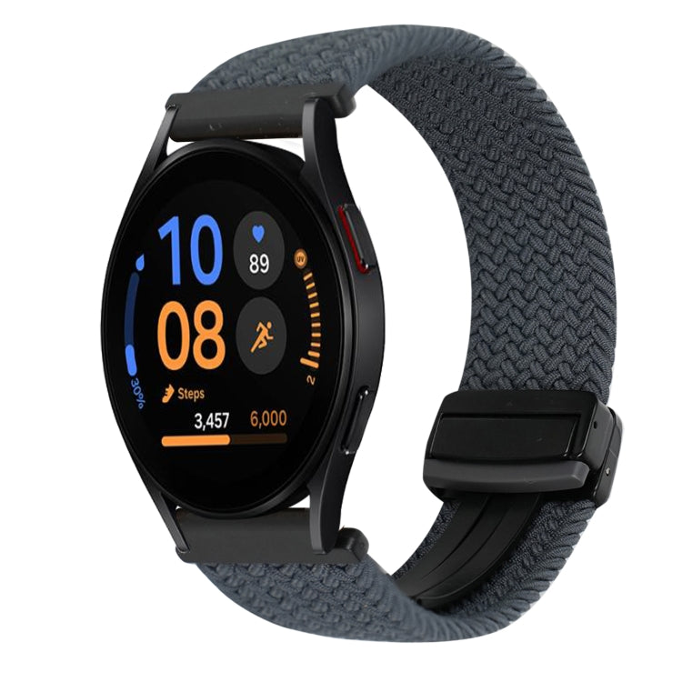 20mmマグネットバックル編み込み時計ベルト、Samsung Galaxy Watch FE 40mm用、Samsung Galaxy Watch 6 Classic用