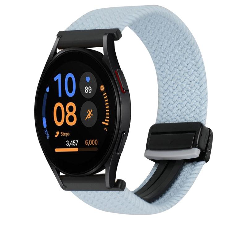 20mmマグネットバックル編み込み時計ベルト、Samsung Galaxy Watch FE 40mm用、Samsung Galaxy Watch 6 Classic用