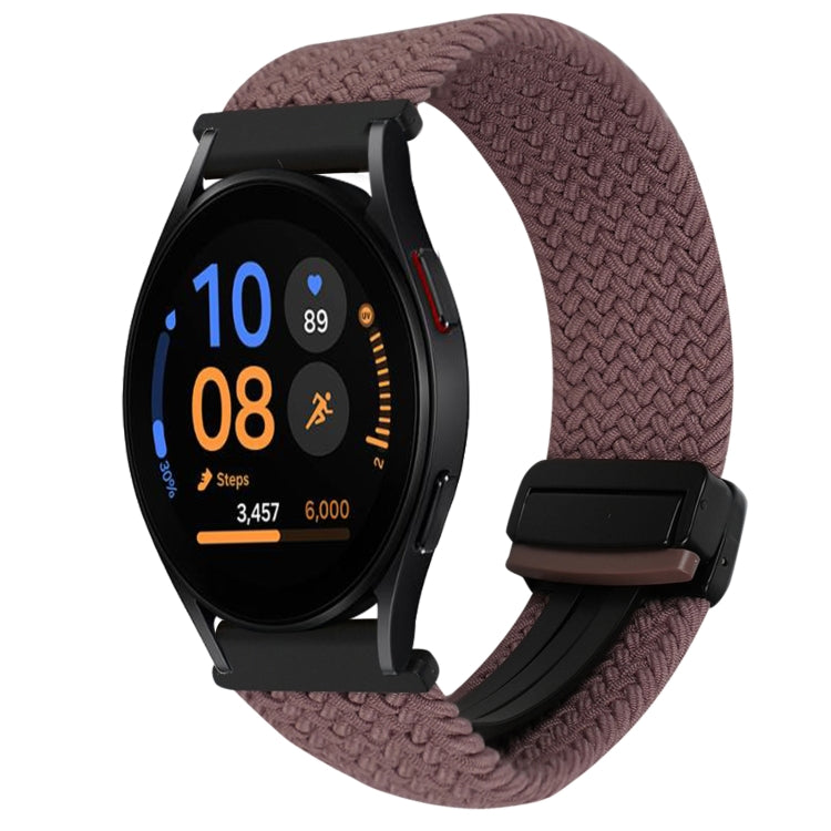 20mmマグネットバックル編み込み時計ベルト、Samsung Galaxy Watch FE 40mm用、Samsung Galaxy Watch 6 Classic用