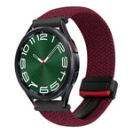 20mmマグネットバックル編み込み時計ベルト、Samsung Galaxy Watch FE 40mm用、Samsung Galaxy Watch 6 Classic用