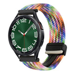 20mmマグネットバックル編み込み時計ベルト、Samsung Galaxy Watch FE 40mm用、Samsung Galaxy Watch 6 Classic用