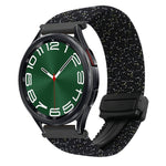 20mmマグネットバックル編み込み時計ベルト、Samsung Galaxy Watch FE 40mm用、Samsung Galaxy Watch 6 Classic用