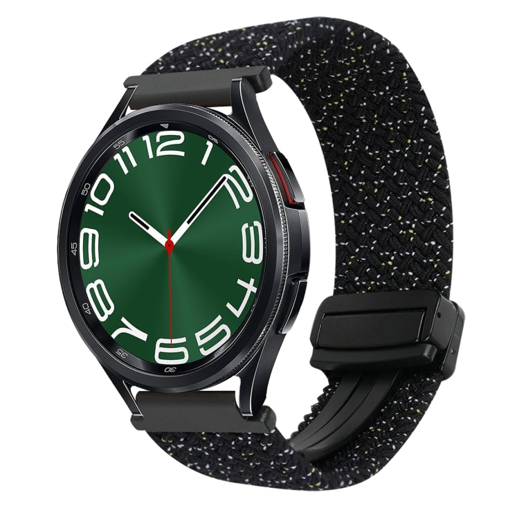 20mmマグネットバックル編み込み時計ベルト、Samsung Galaxy Watch FE 40mm用、Samsung Galaxy Watch 6 Classic用