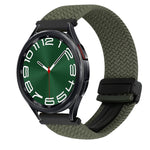 20mmマグネットバックル編み込み時計ベルト、Samsung Galaxy Watch FE 40mm用、Samsung Galaxy Watch 6 Classic用