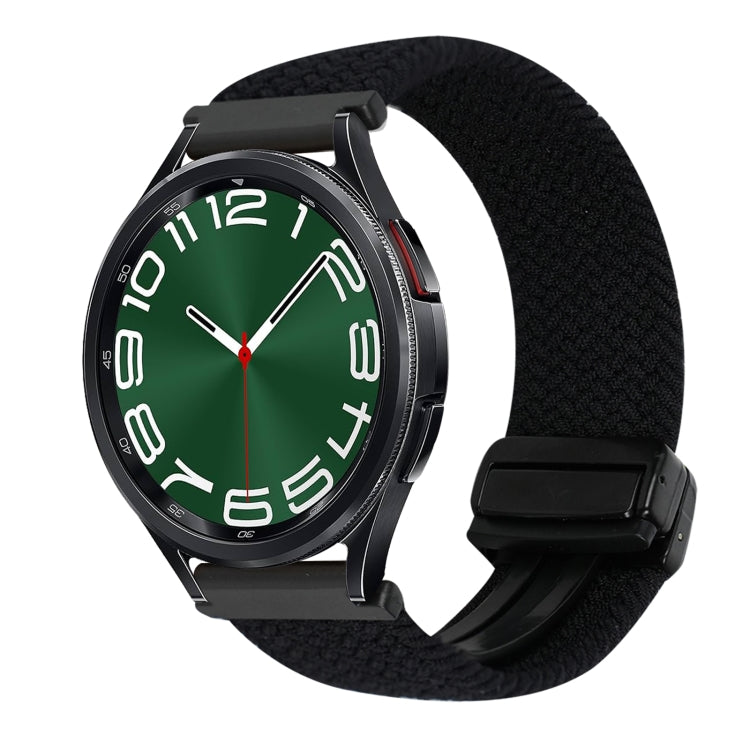 20mmマグネットバックル編み込み時計ベルト、Samsung Galaxy Watch FE 40mm用、Samsung Galaxy Watch 6 Classic用