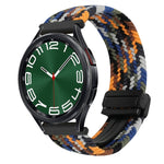 20mmマグネットバックル編み込み時計ベルト、Samsung Galaxy Watch FE 40mm用、Samsung Galaxy Watch 6 Classic用