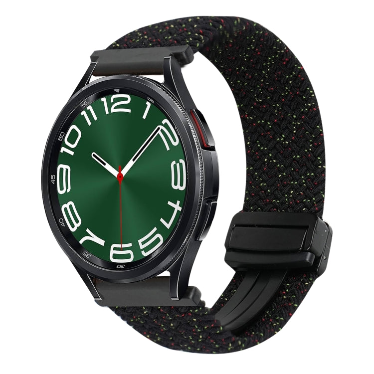 20mmマグネットバックル編み込み時計ベルト、Samsung Galaxy Watch FE 40mm用、Samsung Galaxy Watch 6 Classic用